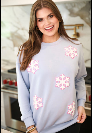 PREORDER - Falling Snowflakes Pullover