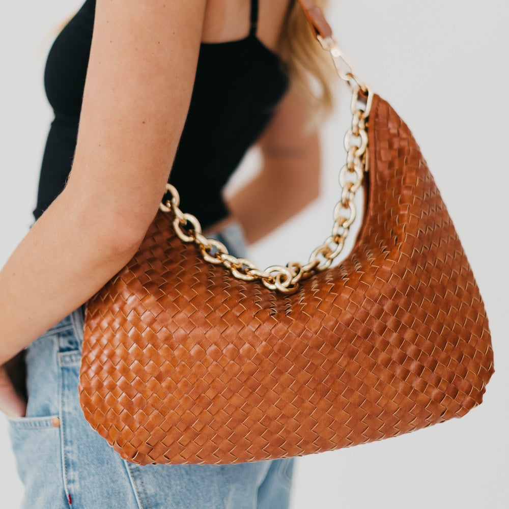Sienna Slouchy Woven Shoulder Bag - TOP SELLER-Shoulder Bag-Pretty Simple