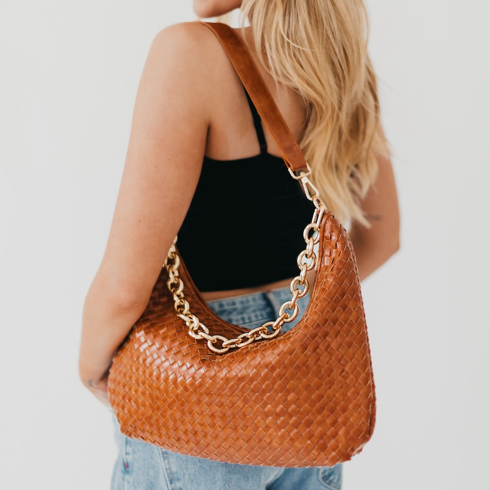 Sienna Slouchy Woven Shoulder Bag - TOP SELLER-Shoulder Bag-Pretty Simple