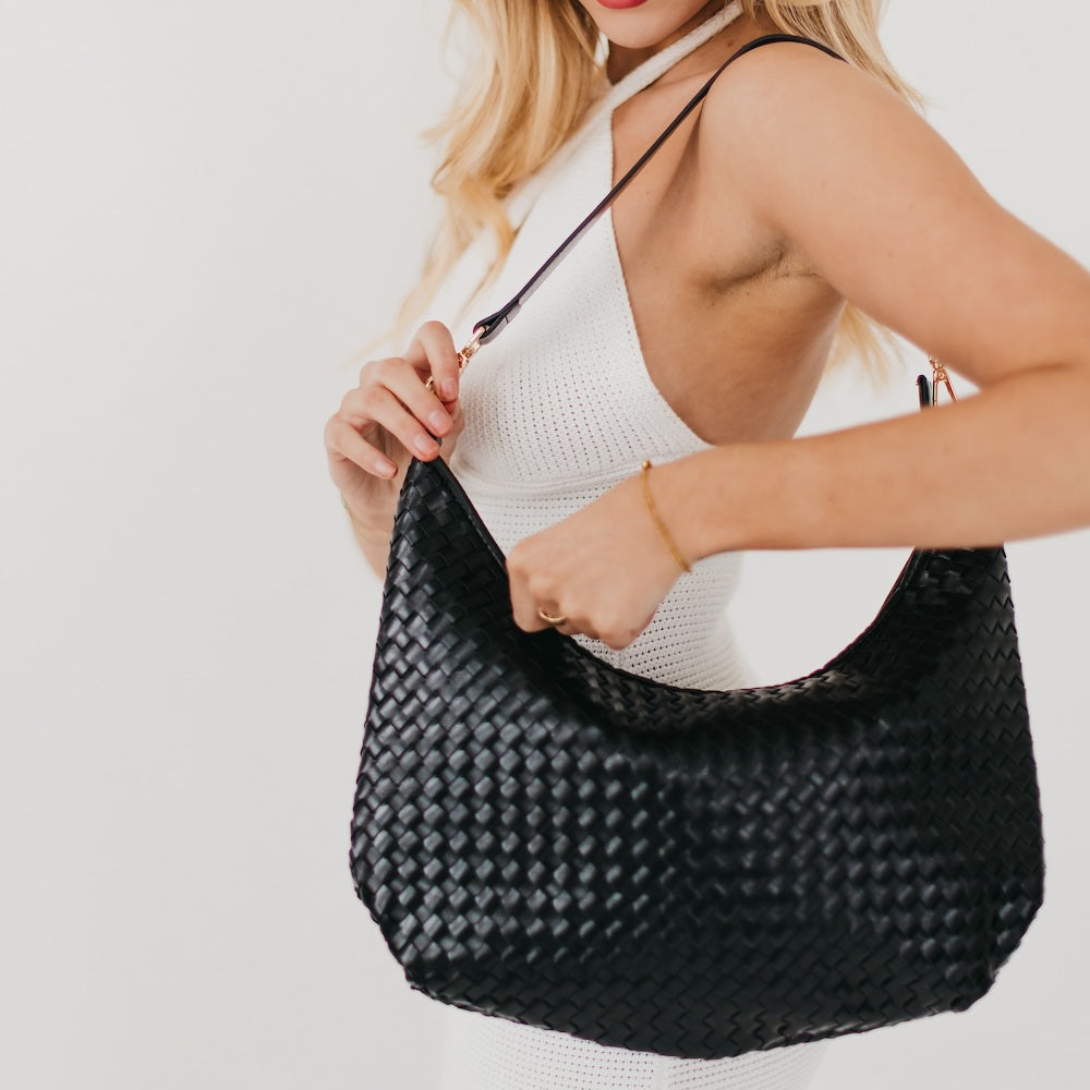 Sienna Slouchy Woven Shoulder Bag - TOP SELLER-Shoulder Bag-Pretty Simple