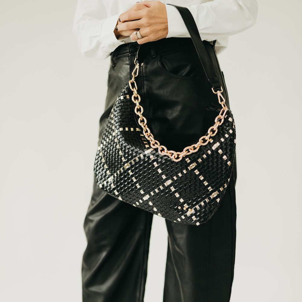 Sienna Slouchy Woven Shoulder Bag-Shoulder Bag-Pretty Simple