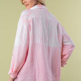 White Birch Dip Dye Shacket - 2 colors - LAST ONES FINAL SALE