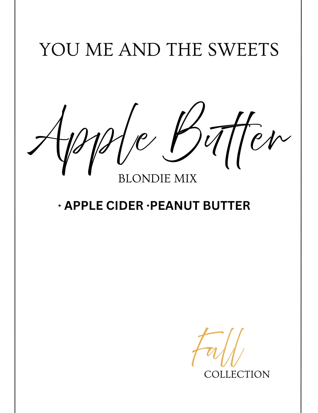 Apple Butter Blondie Mix- Fall 26 - PREORDER