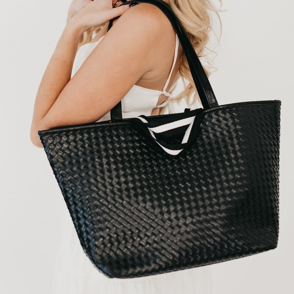 Woven Tiffany Organizer Tote Bag-Tote Bag-Pretty Simple