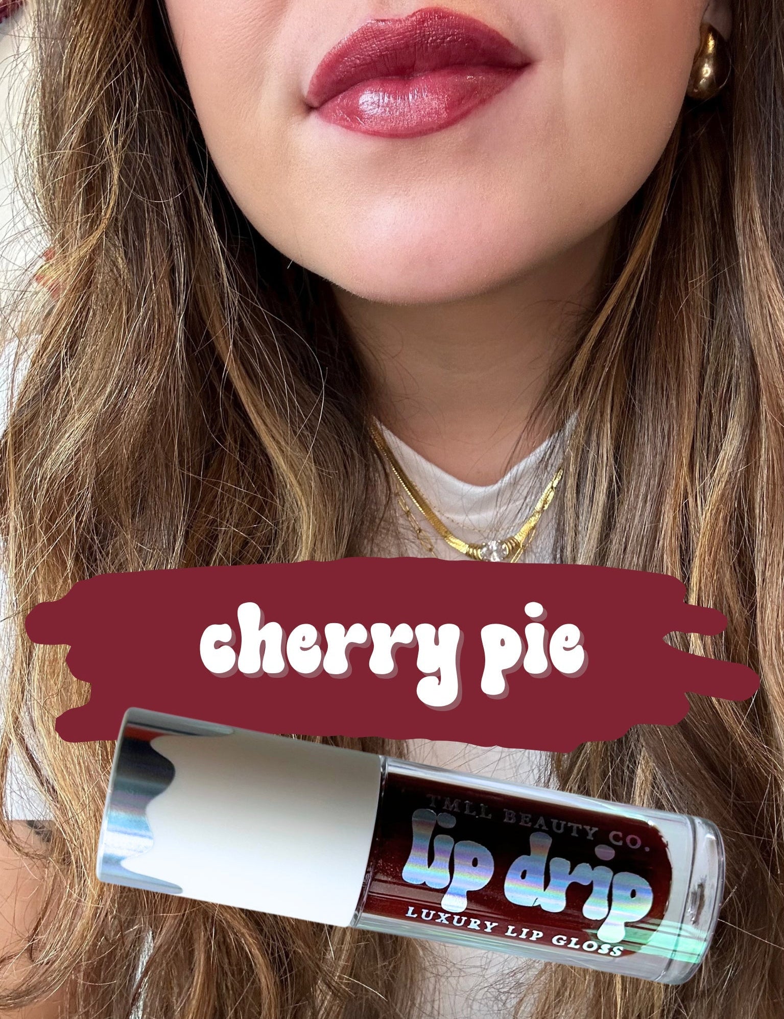 TMLL Lip Drip Luxury Gloss-250 - TMLL Beauty Co - Makeup-TMLL Beauty Co-Cherry Pie-[option4]-[option5]-[option6]-Leather & Lace Boutique Shop