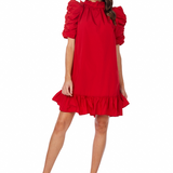 Roosevelt Party Dress by Mudpie- Red - LAST ONES FINAL SALE