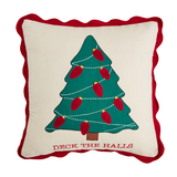 Tree Light Up Christmas Pillow by Mudpie-CHRISTMAS* FINAL SALE *