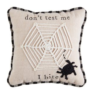 Bite Mini Halloween Pillow by Mud Pie