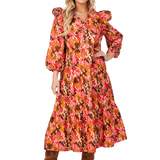 Priscilla Midi Dress by Mudpie- Scattered Dot