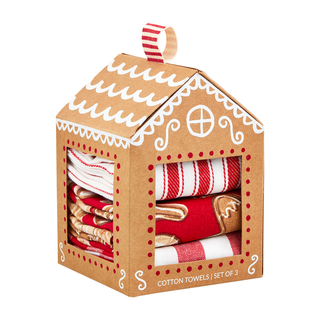 Christmas House Towel Set by Mudpie