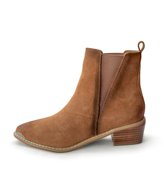 Wylie Suede Ankle Boot in Tan