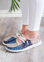 Load image into Gallery viewer, Electric Blue/Pink Sneaker by Gypsy Jazz  - FINAL SALE
