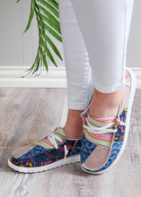 Load image into Gallery viewer, Electric Blue/Pink Sneaker by Gypsy Jazz  - FINAL SALE

