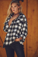 Load image into Gallery viewer, Landry Plaid Flannel Button Up Shirt - FINAL SALE
