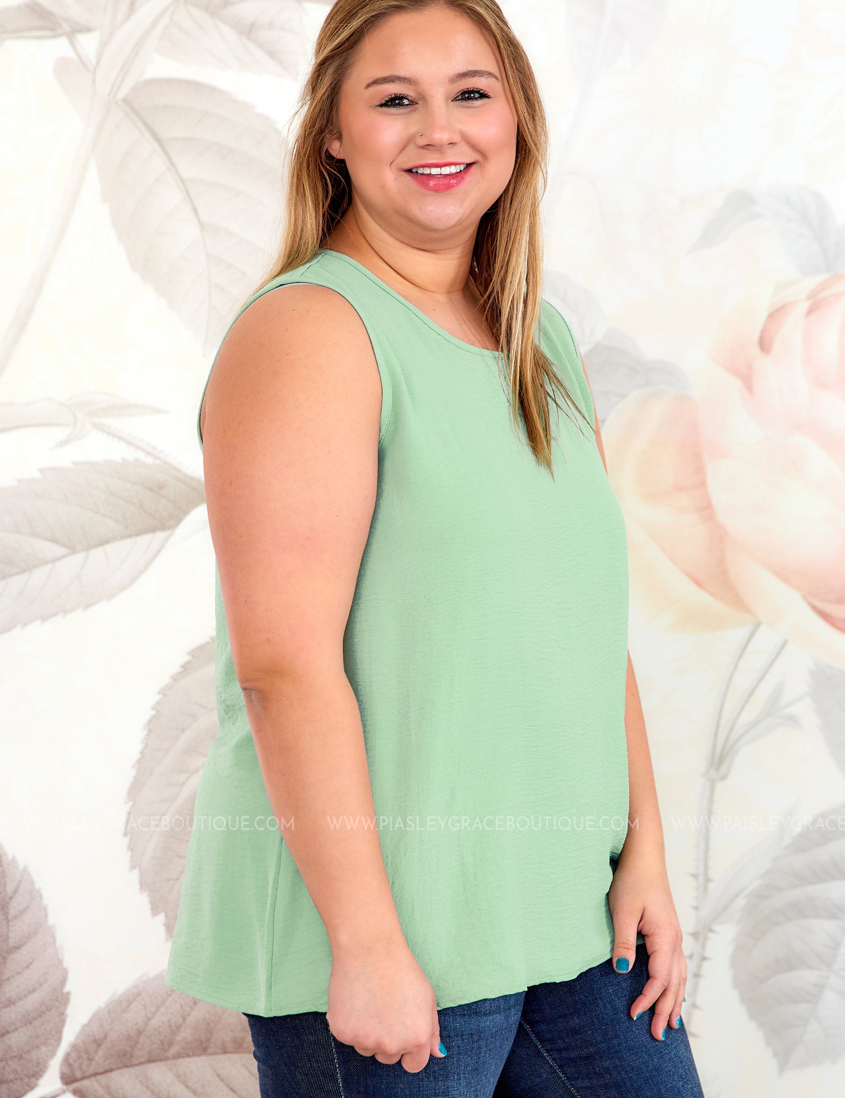 Penny Tank - Mint - PLUS ONLY* LAST ONES FINAL SALE *