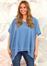 Load image into Gallery viewer, Macie Top - Blue  - FINAL SALE CLEARANCE
