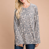 Painted Paisley Top - 2 Colors - LAST ONES FINAL SALE