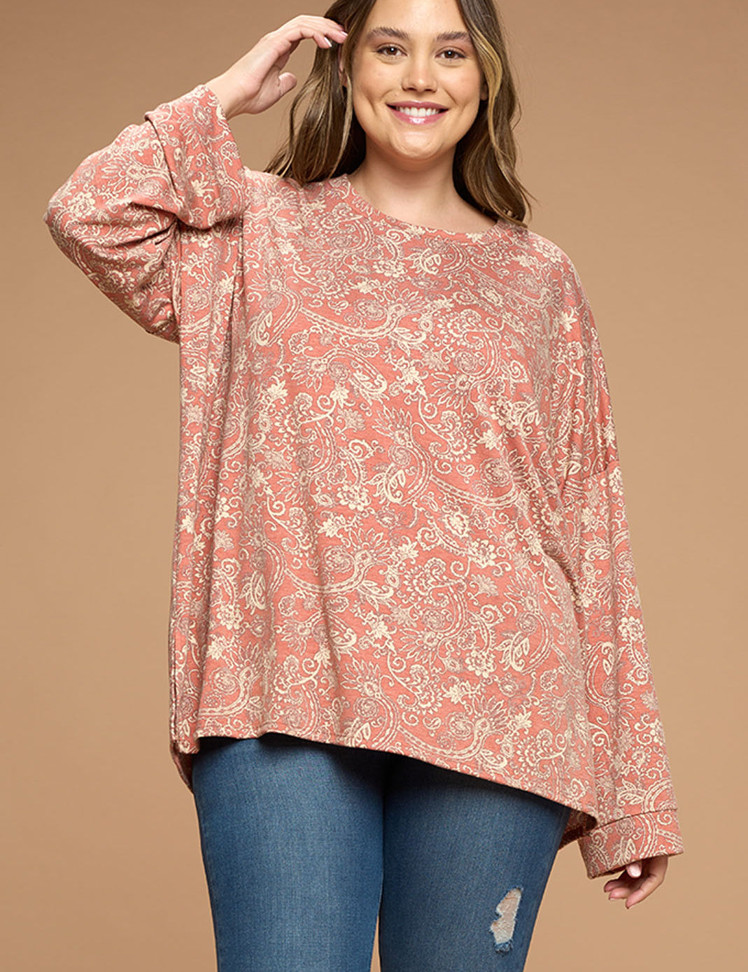 Painted Paisley Top - 2 Colors - LAST ONES FINAL SALE