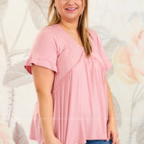 Kenna Top - Rose - LAST ONES FINAL SALE