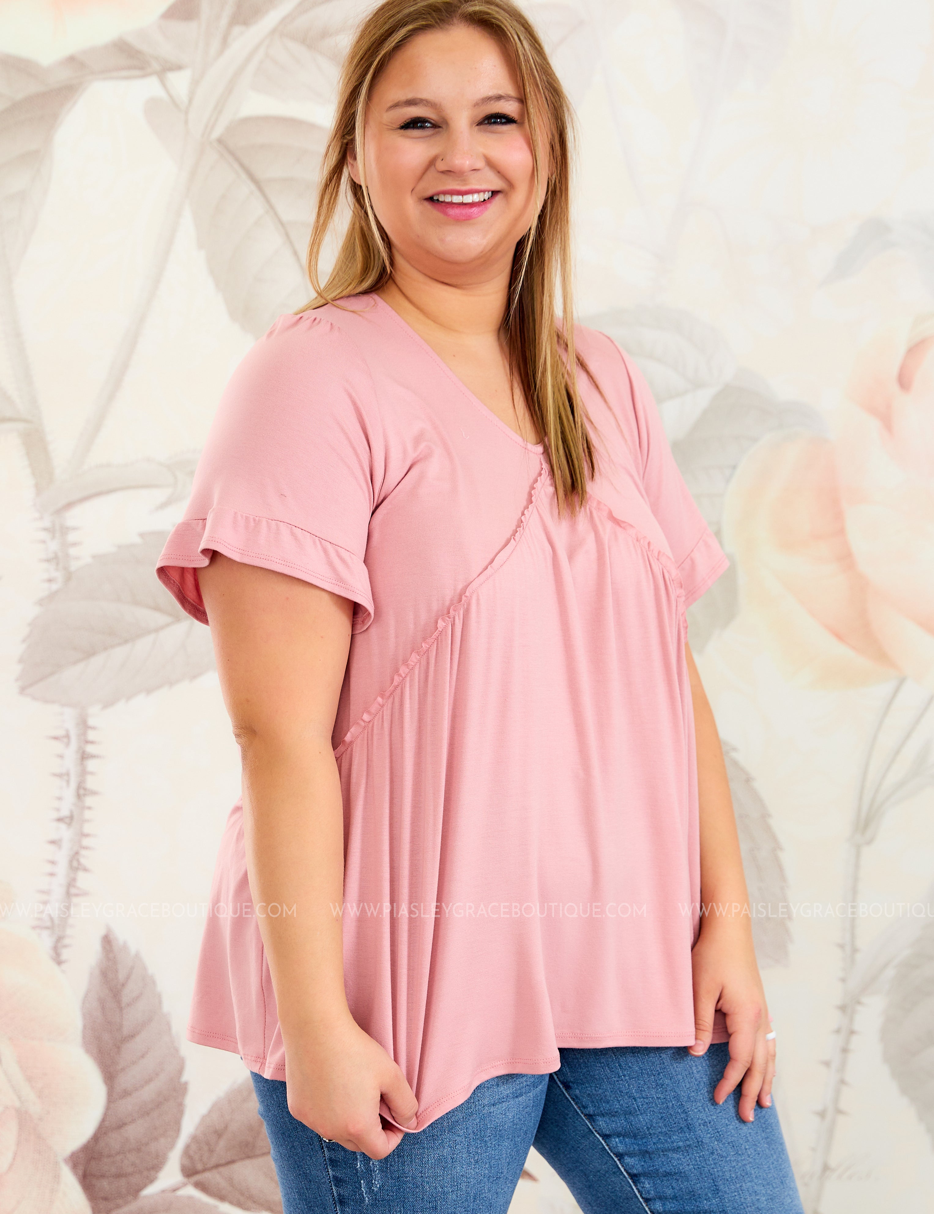 Kenna Top - Rose - LAST ONES FINAL SALE