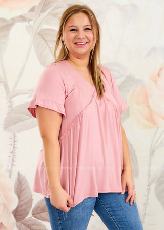 Kenna Top - Rose  - FINAL SALE