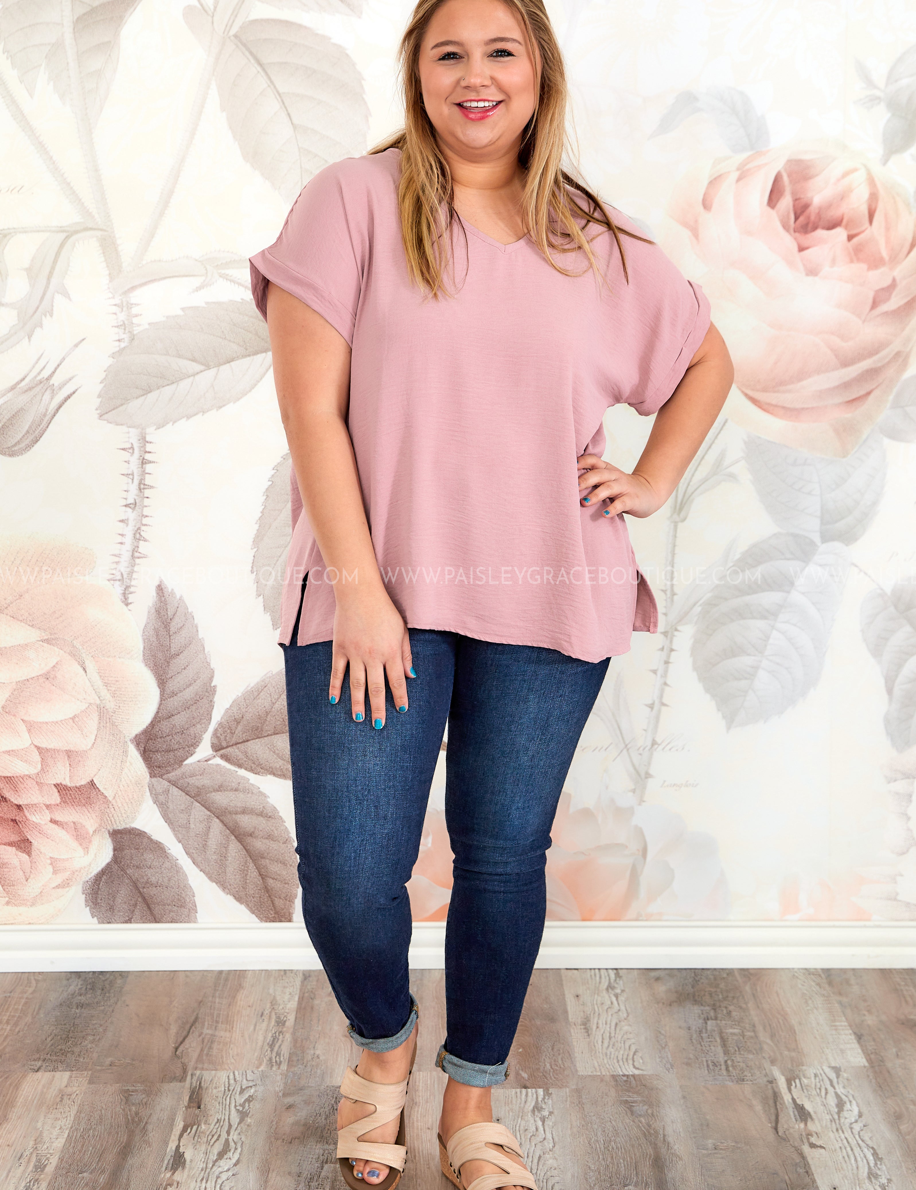 Martha Top - Mauve* LAST ONES FINAL SALE *