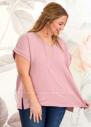 Martha Top - Mauve - FINAL SALE