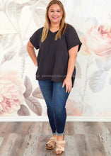 Load image into Gallery viewer, Martha Top - Black - FINAL SALE
