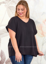Load image into Gallery viewer, Martha Top - Black - FINAL SALE
