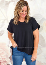Load image into Gallery viewer, Martha Top - Black - FINAL SALE
