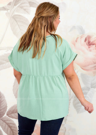 Martha Top - Mint  - FINAL SALE