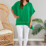 Where You Need to Be Top - Green - LAST ONES FINAL SALE