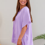 Where You Need to Be Top - Lilac* LAST ONES FINAL SALE *