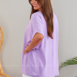 Where You Need to Be Top - Lilac* LAST ONES FINAL SALE *
