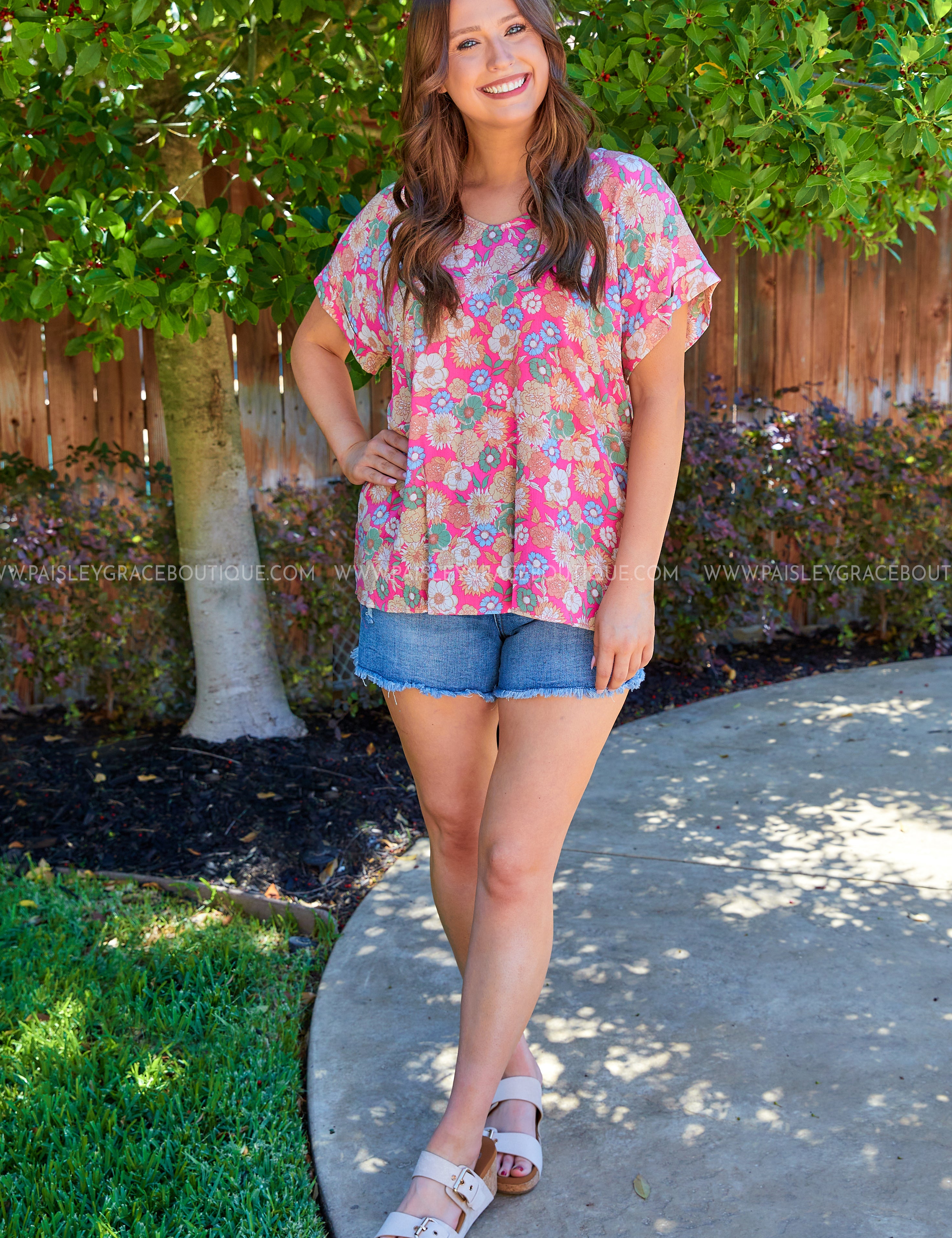Petals in the Tea Room Top - LAST ONES FINAL SALE
