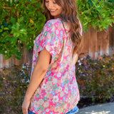 Petals in the Tea Room Top - LAST ONES FINAL SALE