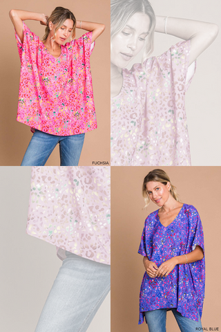 Garden Party Poncho - 2 Colors - LAST ONE FINAL SALE