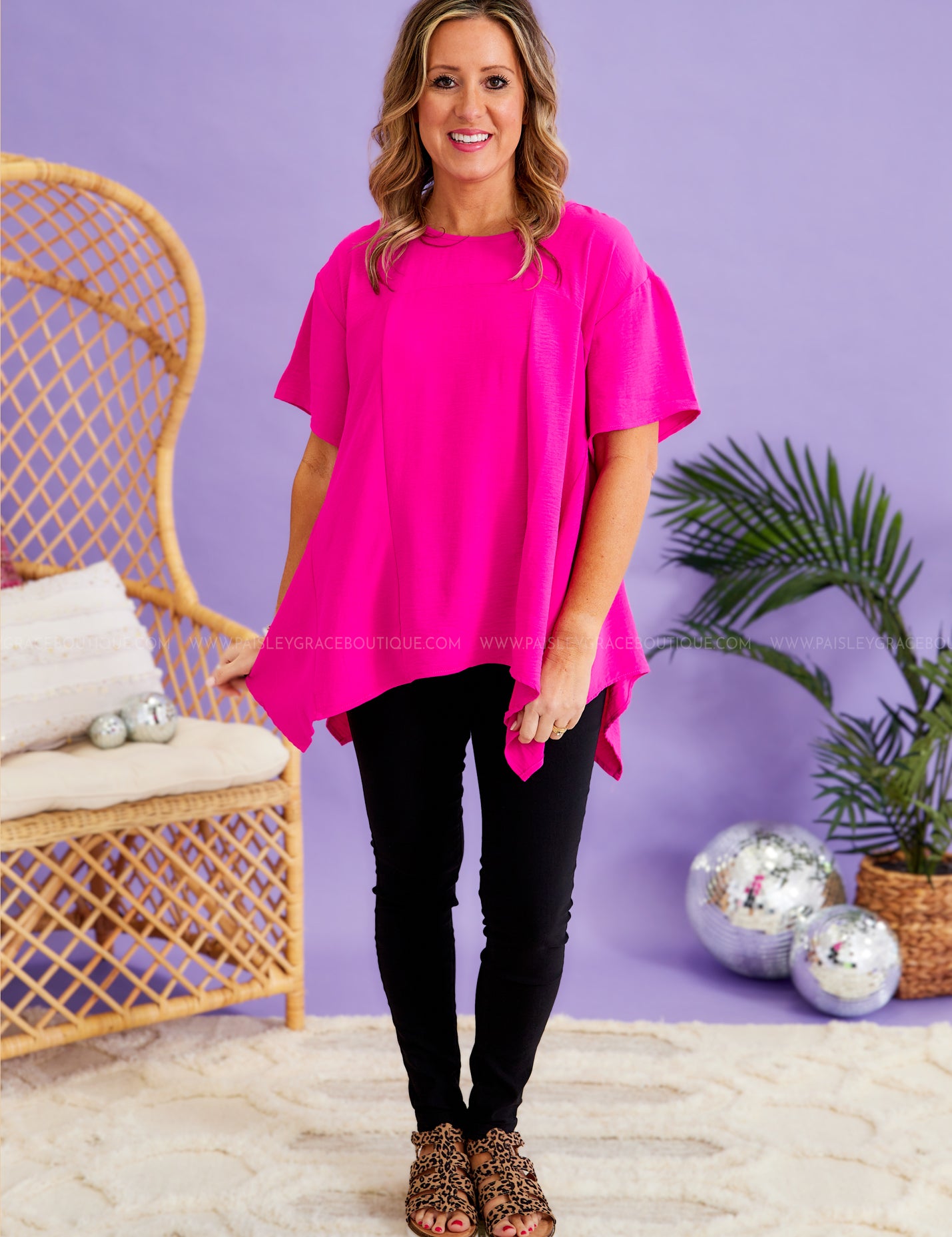 Devoted Darling Top - Fuchsia - LAST ONES FINAL SALE