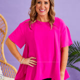 Devoted Darling Top - Fuchsia - LAST ONES FINAL SALE