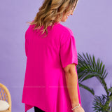 Devoted Darling Top - Fuchsia - LAST ONES FINAL SALE