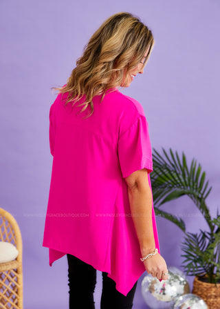 Devoted Darling Top - Fuchsia - FINAL SALE