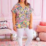 Crush and Blush Top - Pink Combo* FINAL SALE *