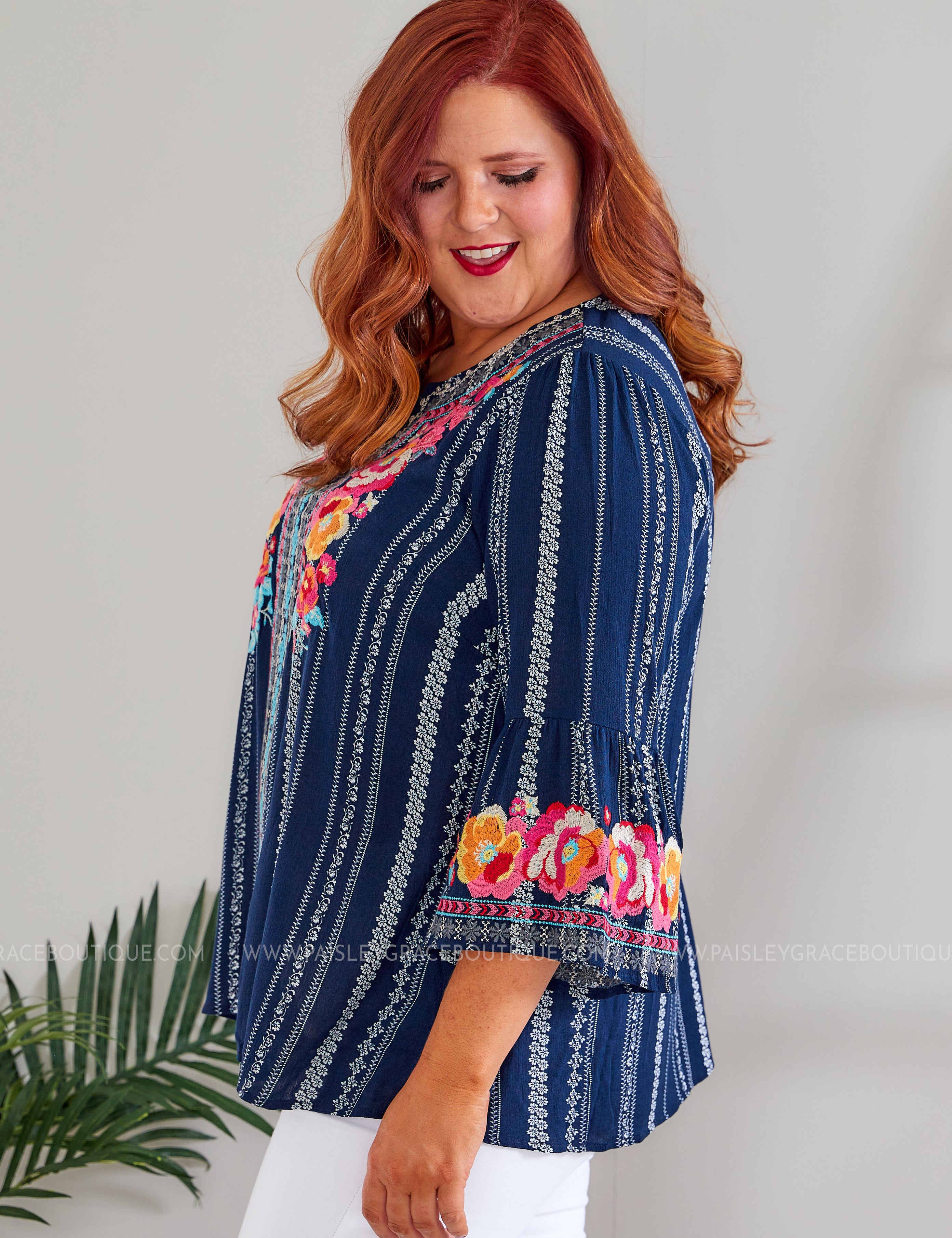 Best Moves Embroidered Top - LAST ONES FINAL SALE