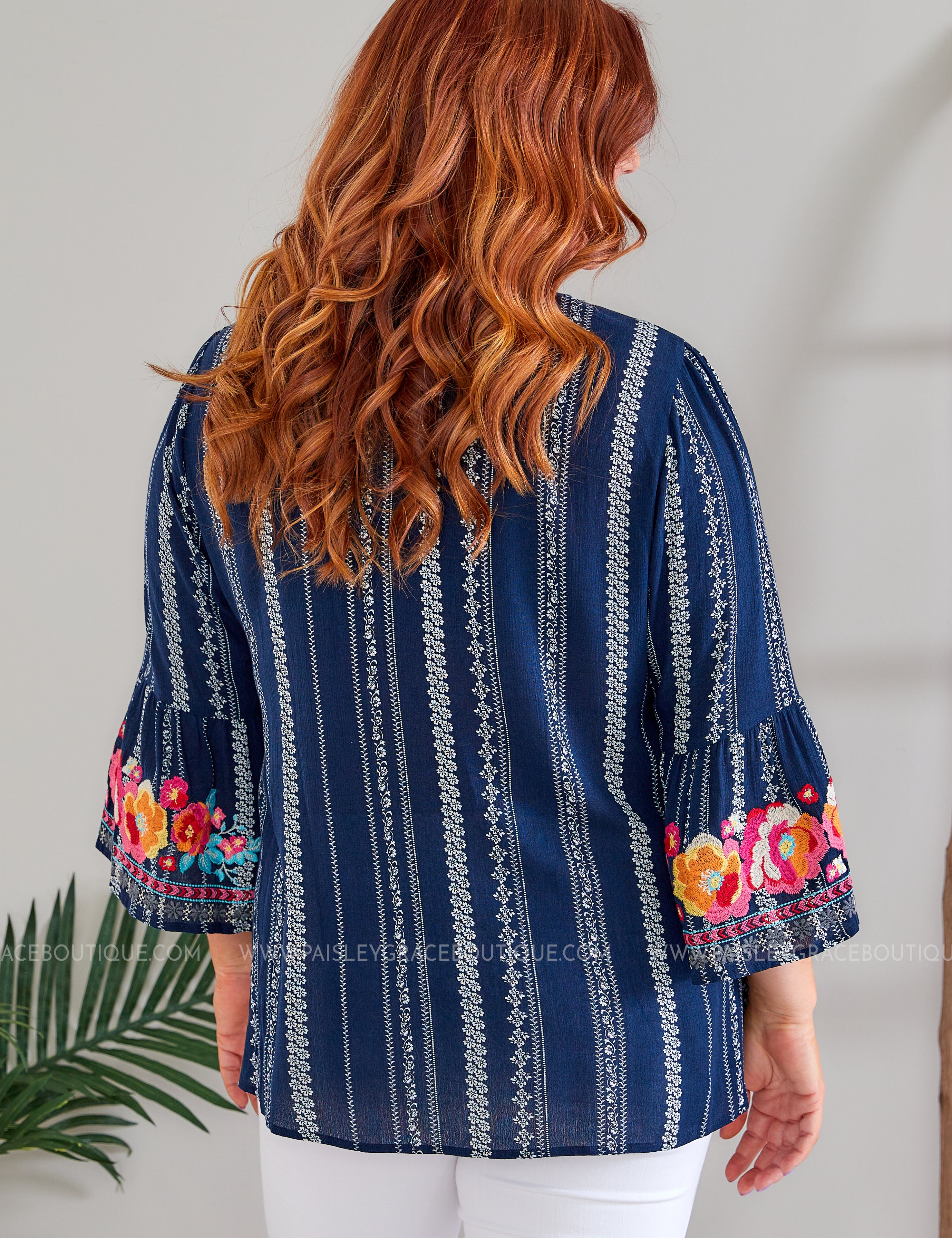 Best Moves Embroidered Top - LAST ONES FINAL SALE