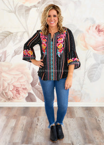Searching for Joy Embroidered Top - FINAL SALE CLEARANCE