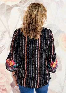 Searching for Joy Embroidered Top - FINAL SALE CLEARANCE