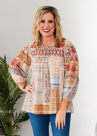 Saige Embroidered Top - FINAL SALE