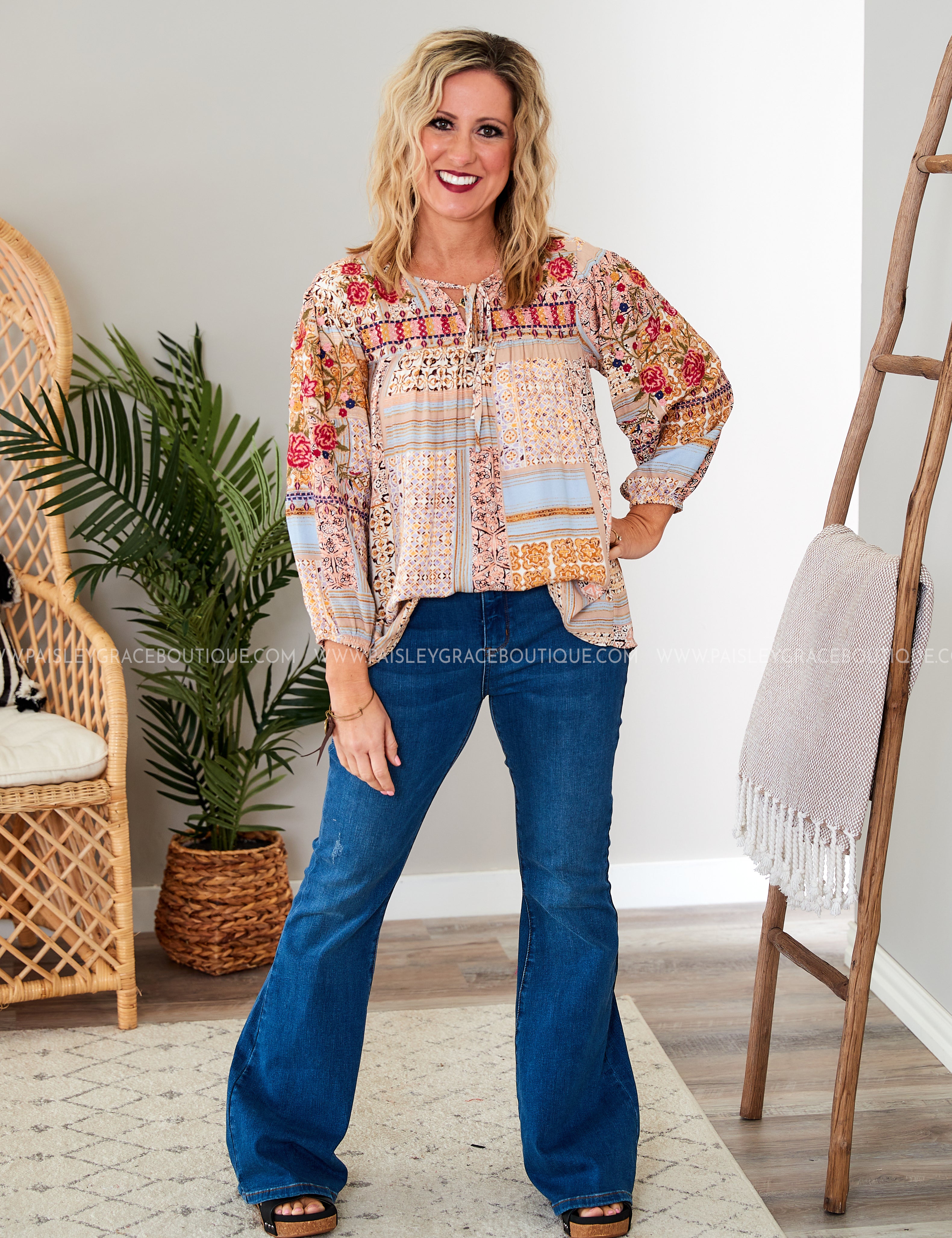 Saige Embroidered Top - LAST ONES FINAL SALE