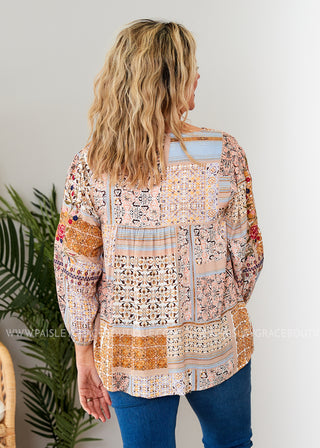 Saige Embroidered Top - FINAL SALE