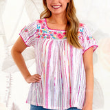 Before You Leave Embroidered Top* FINAL SALE *